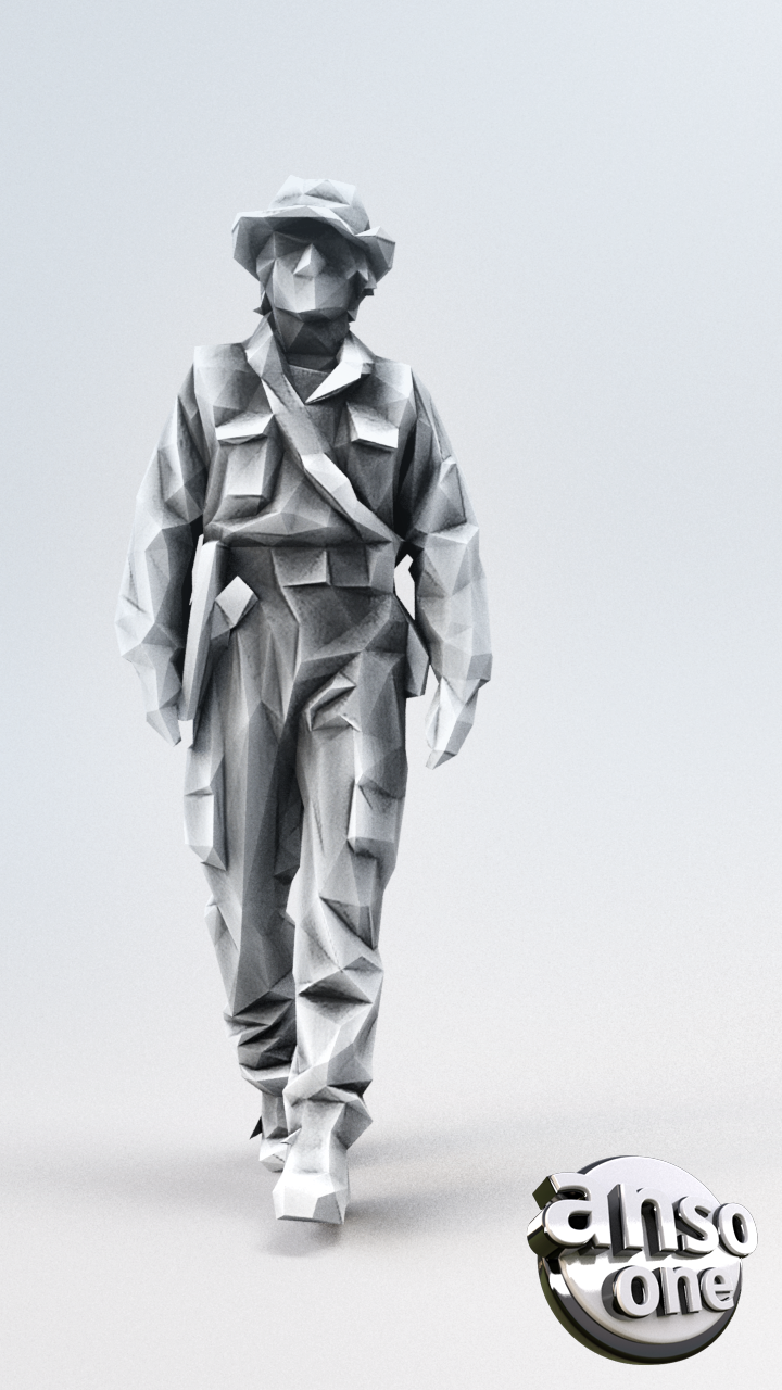 3D-Modell – Low-Poly-Frauen-Bundle 03