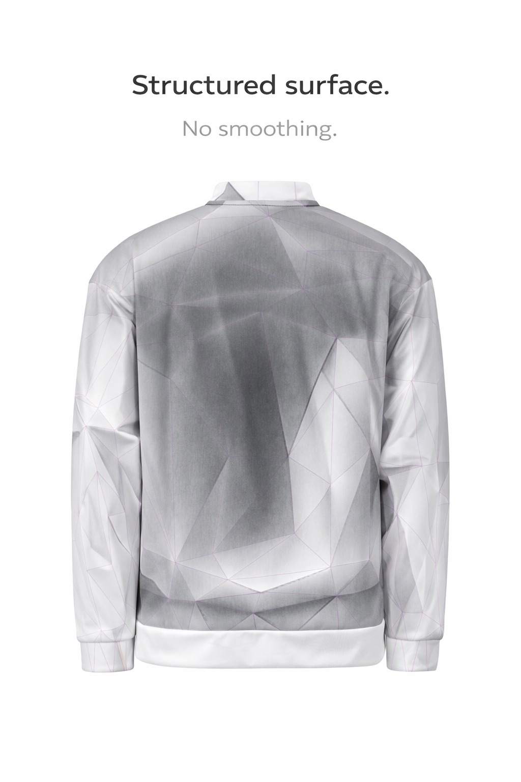 ANSO — Low-Poly Bomber Jacket (Pink Grid System)