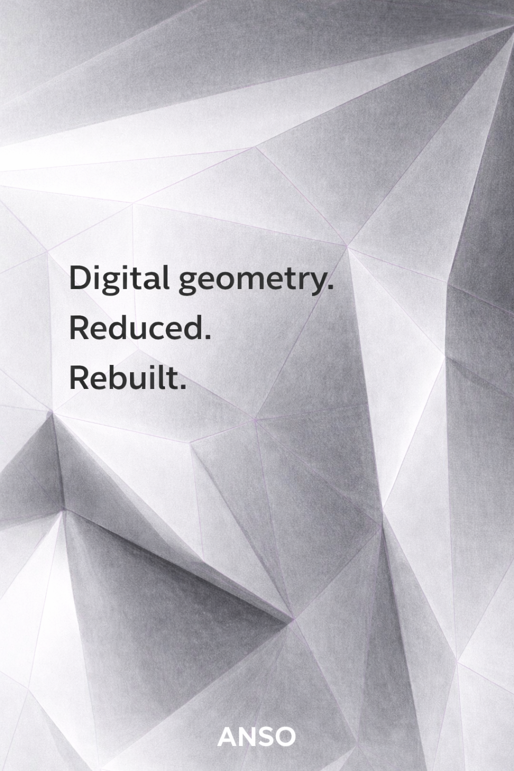 ANSO — Low-Poly Bomber Jacket (Pink Grid System)