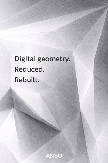 ANSO — Low-Poly Bomber Jacket (Pink Grid System)