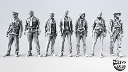 3d Model - Low Poly Male bundle 04