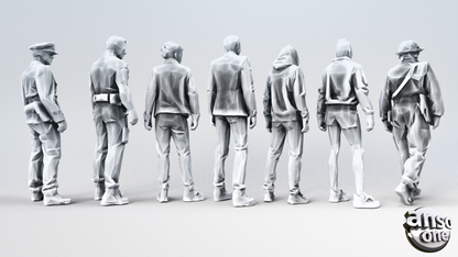 3d Model - Low Poly Male bundle 04