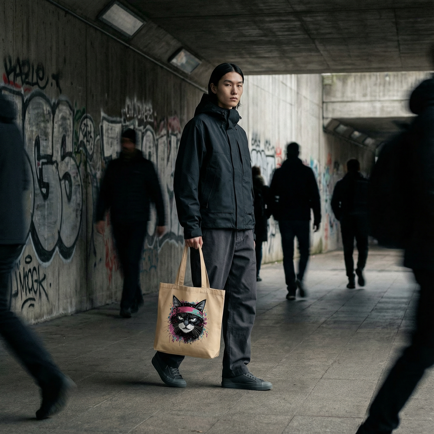 THE GLITCH CAT // UTILITY TOTE